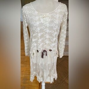 Vintage Lace  Handmade Cream Dress